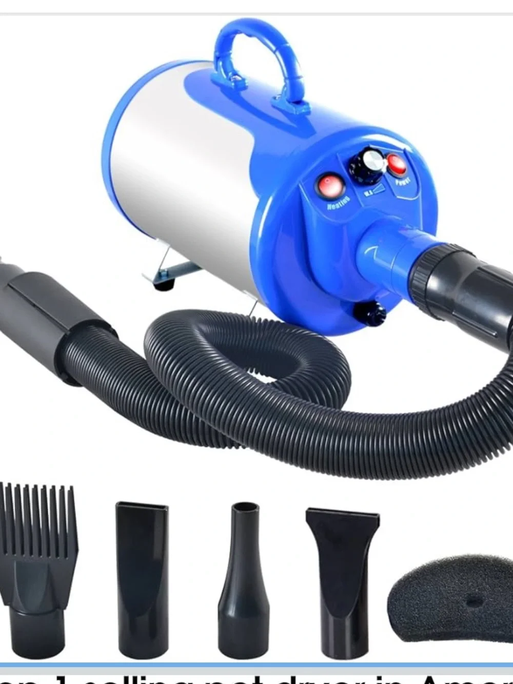 SHELANDY Groomer Partner Pet Hair Force Dryer Dog Grooming Blower with heater
